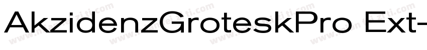 AkzidenzGroteskPro Ext字体转换